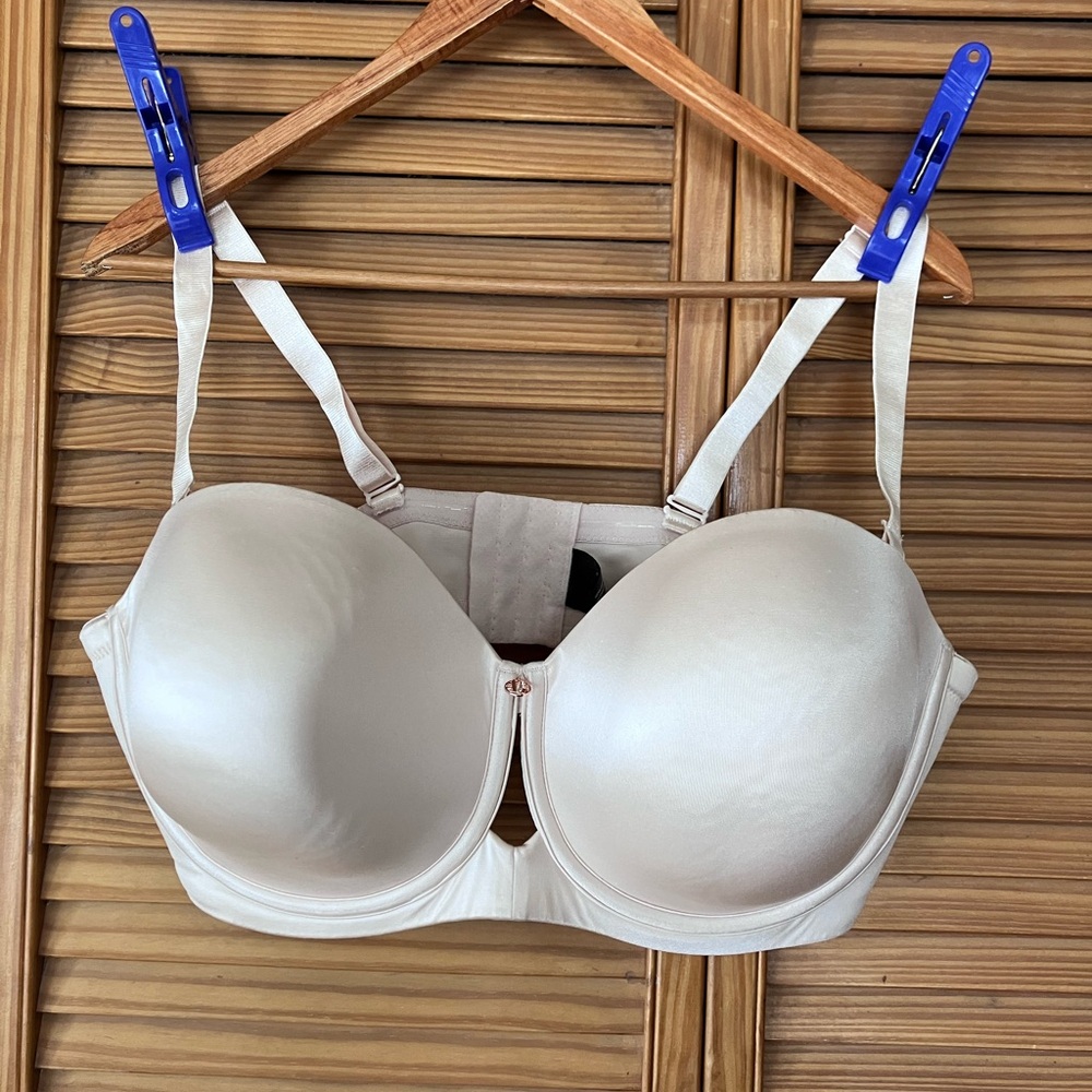 Ashley Graham Addition Elle Nude Seamless Curve Luxe Underwire Padded Bra 42DDD